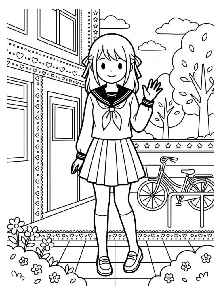 a silent voice coloring pages_11