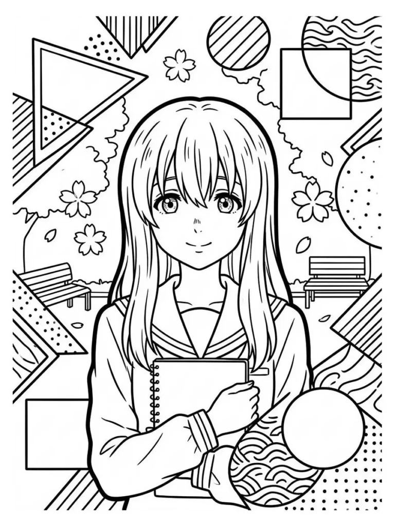 a silent voice coloring pages_2