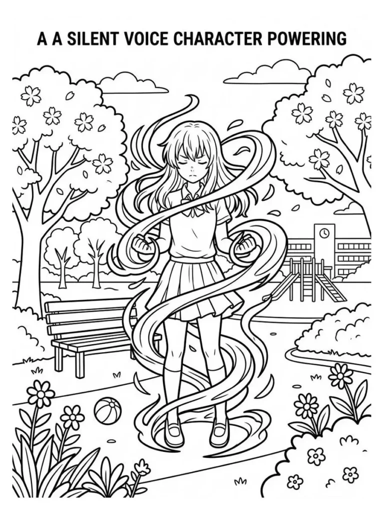 a silent voice coloring pages_24