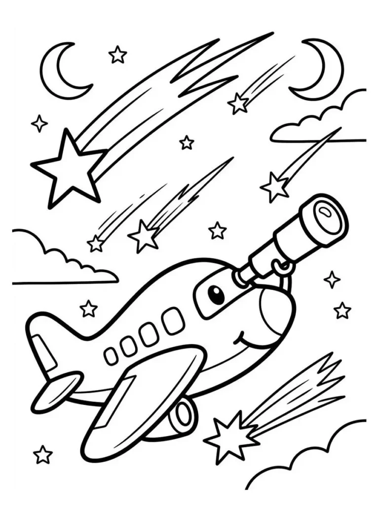 airplane coloring pages_11
