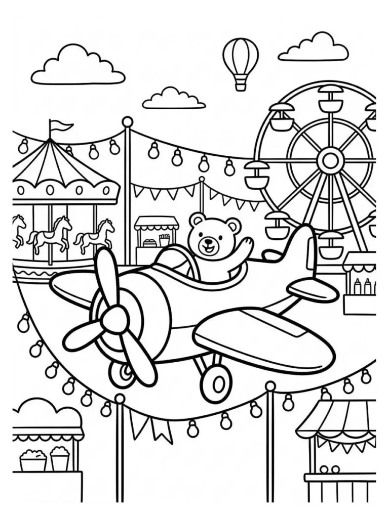 airplane coloring pages_12