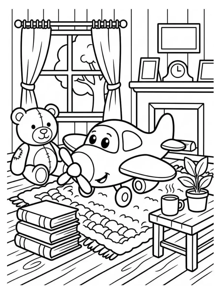 airplane coloring pages_13