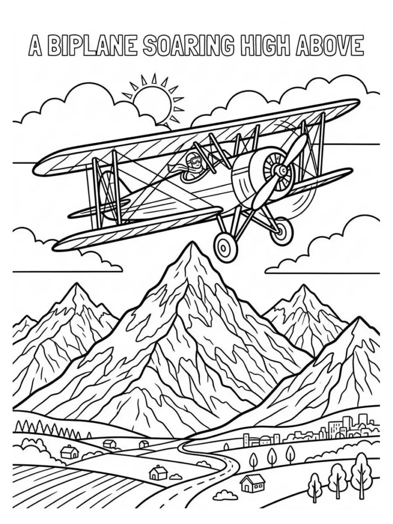 airplane coloring pages_16