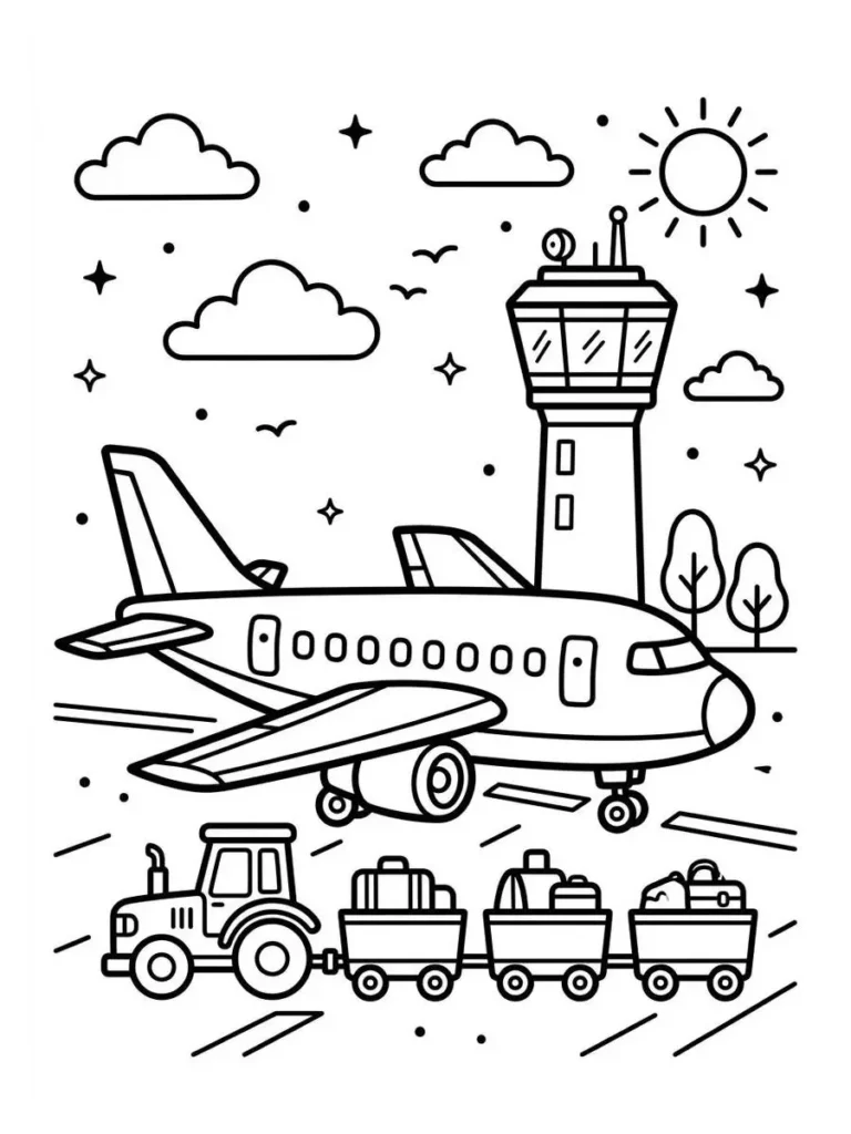 airplane coloring pages_21