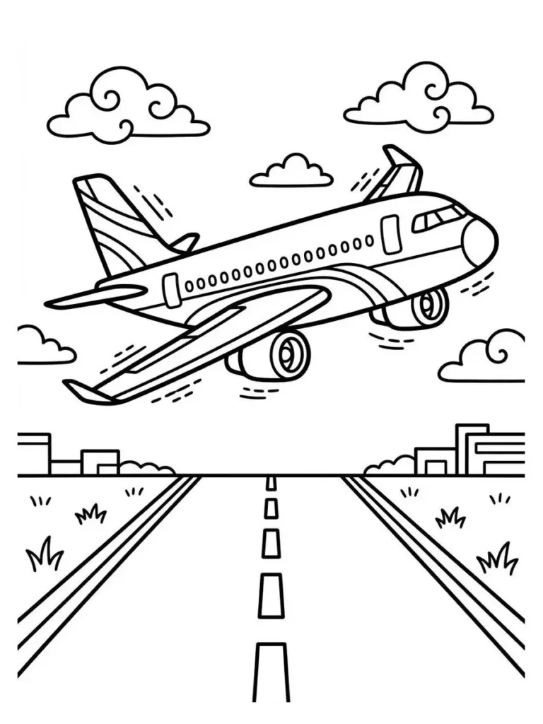 airplane coloring pages_4