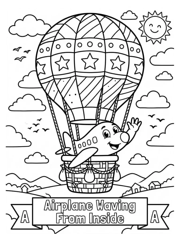 airplane coloring pages_8