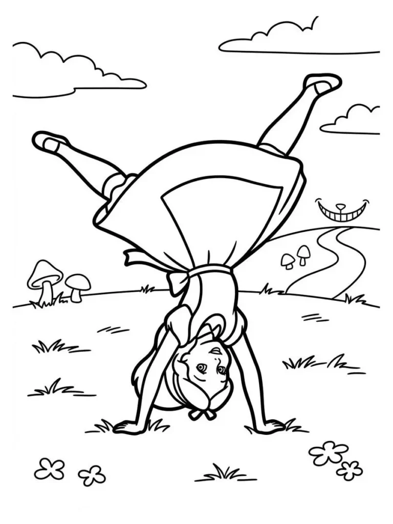 alice in wonderland coloring sheets_20