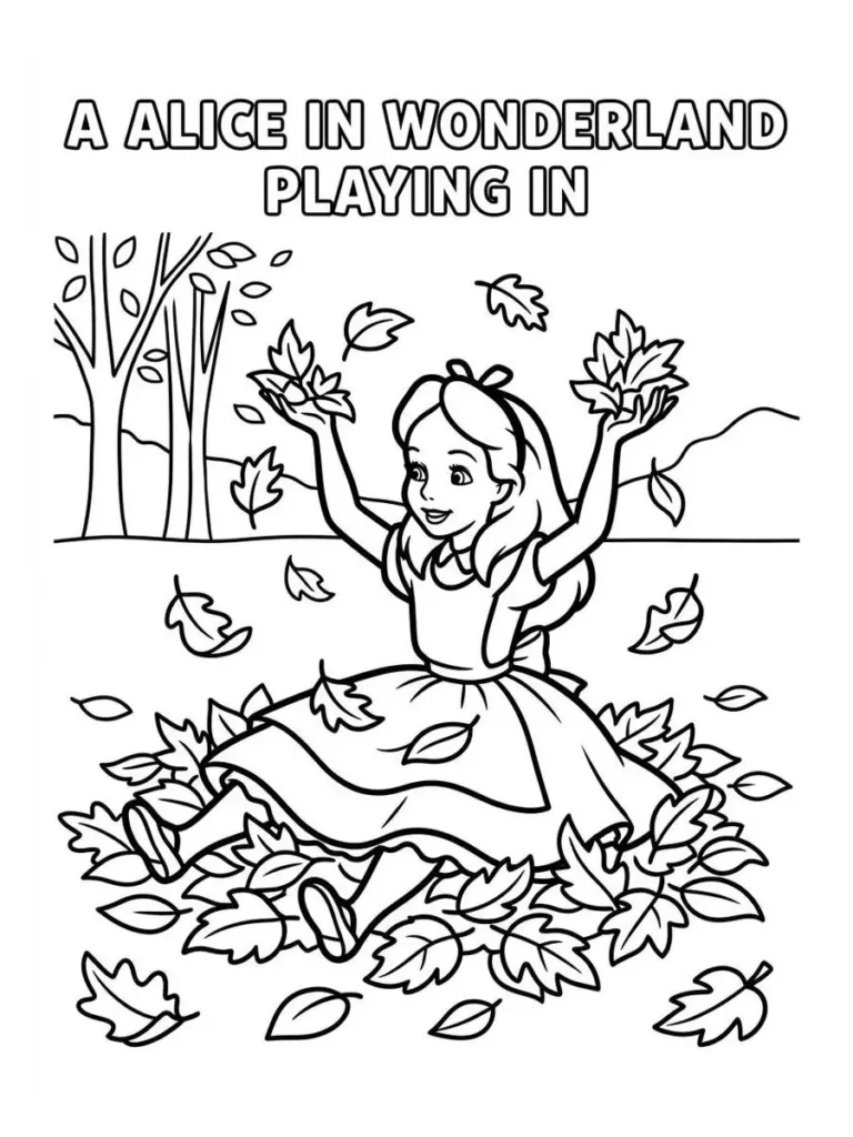 alice in wonderland coloring sheets_28