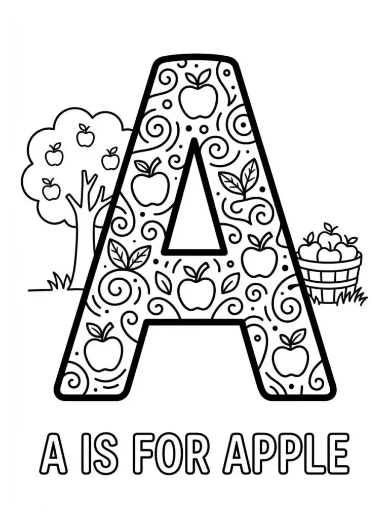 alphabet coloring pages_7