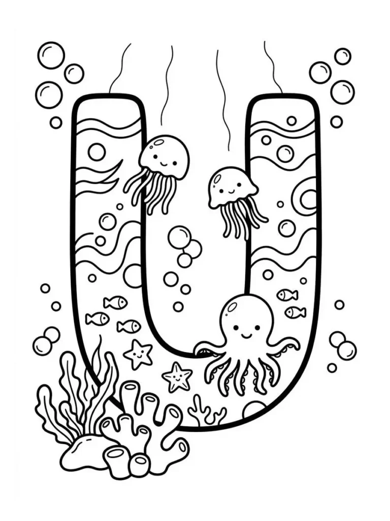 alphabet summer coloring page_13
