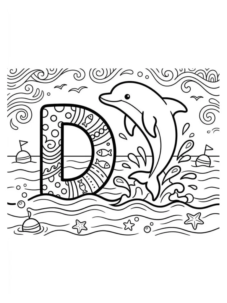alphabet summer coloring page_14