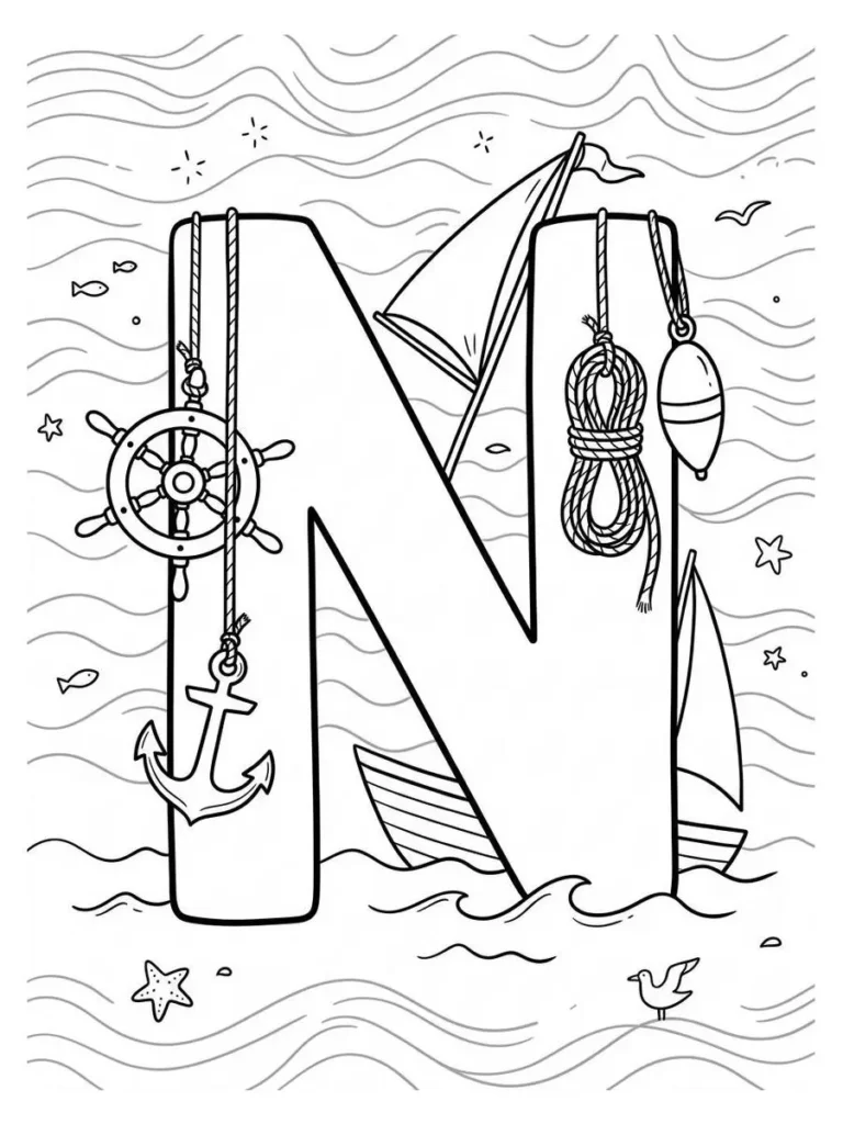 alphabet summer coloring page_17