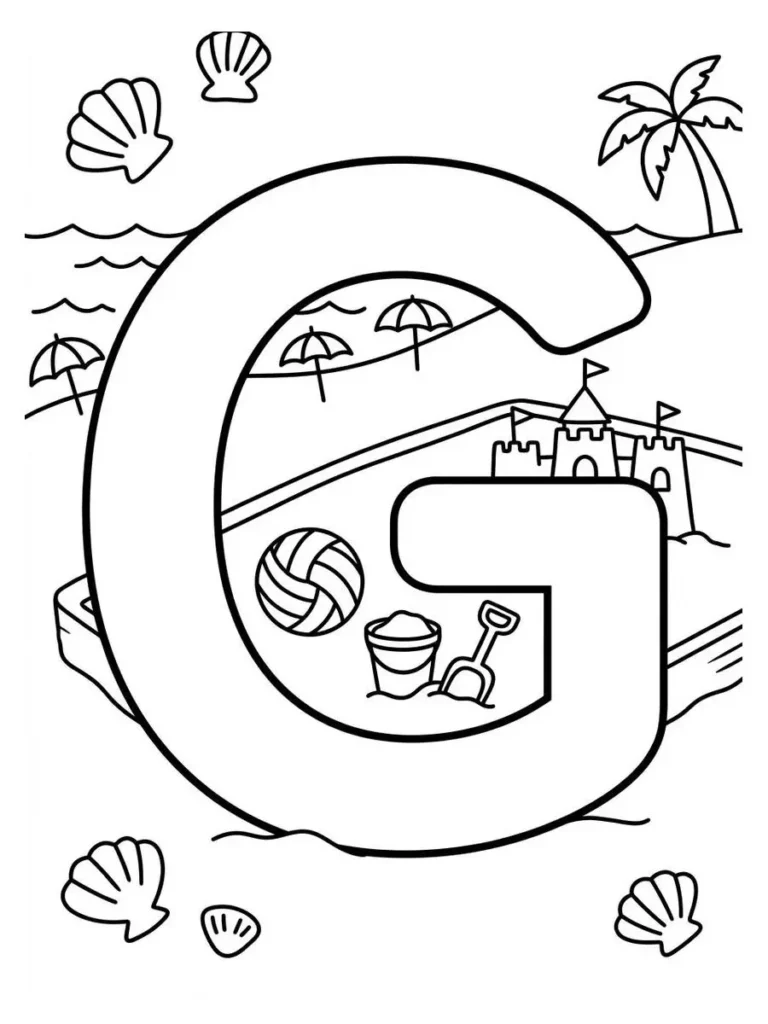 alphabet summer coloring page_20
