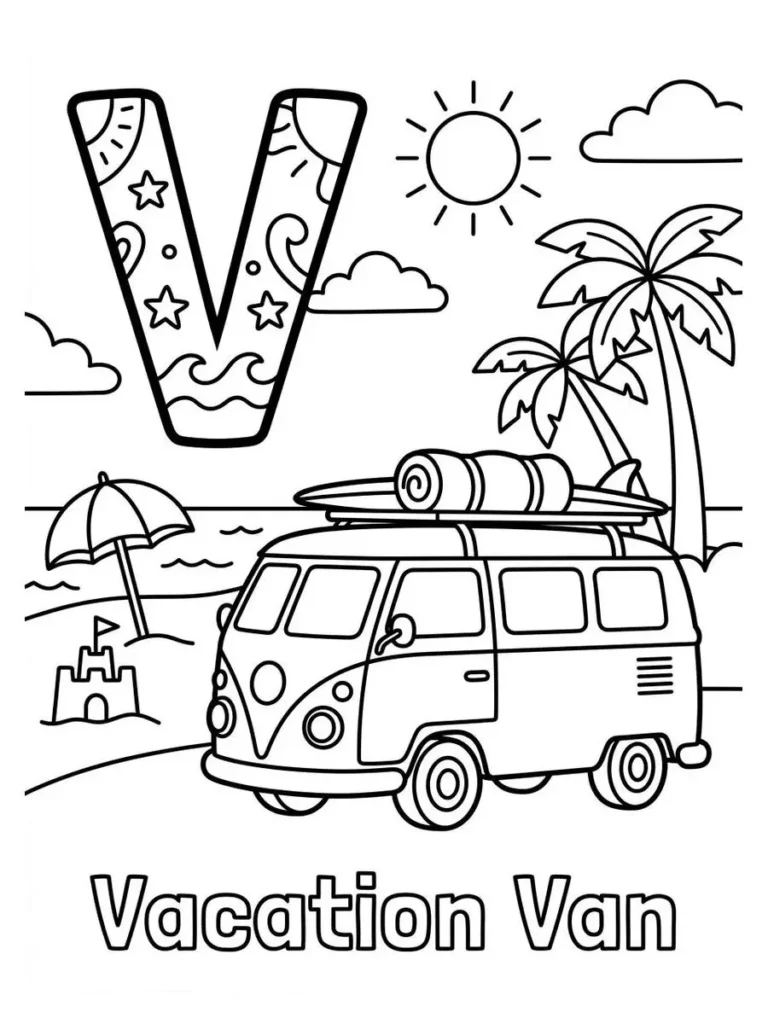 alphabet summer coloring page_21