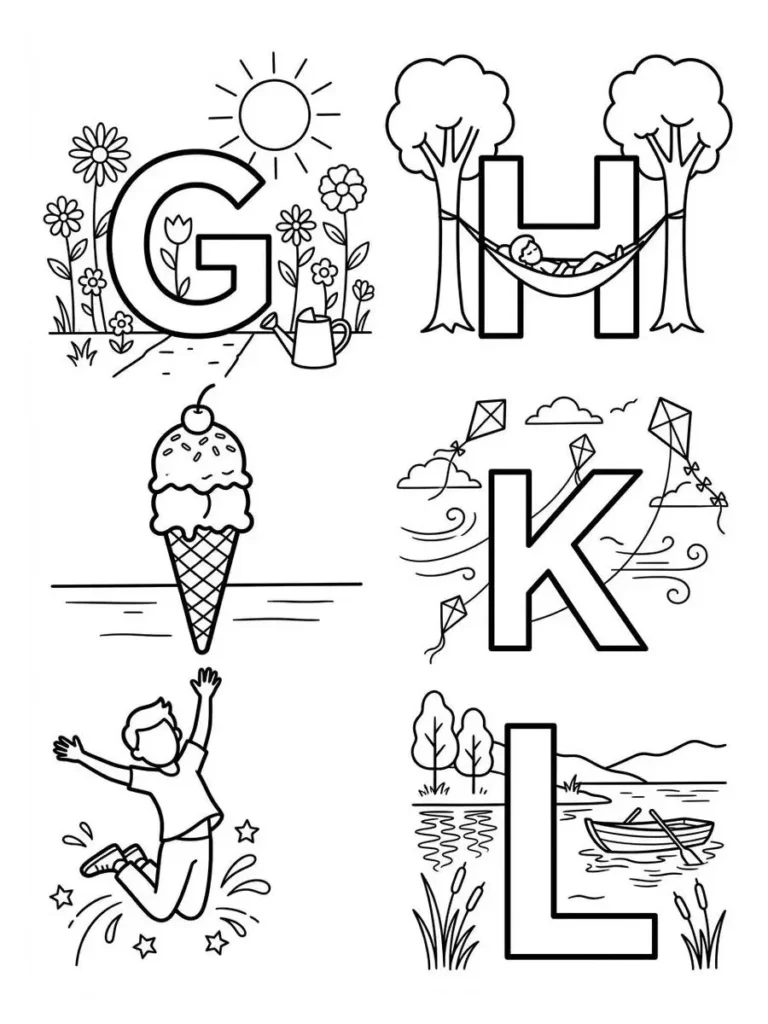 alphabet summer coloring page_22