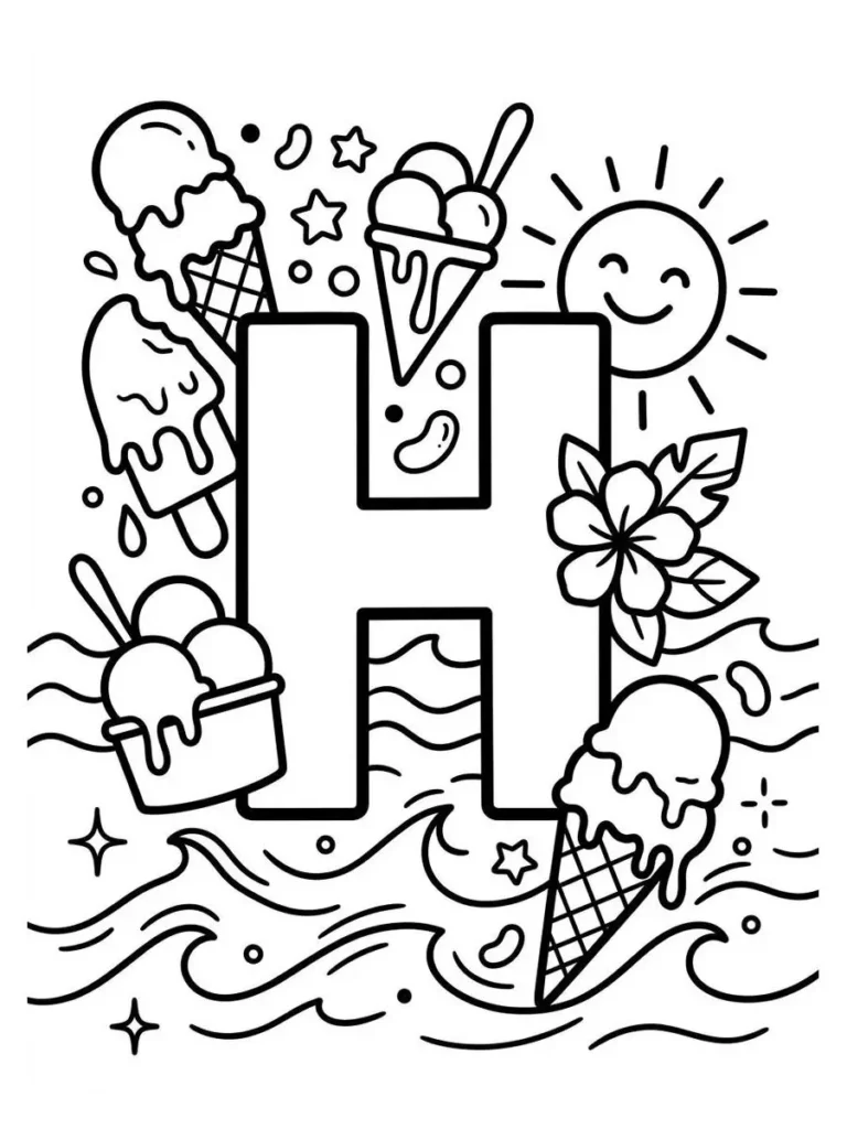 alphabet summer coloring page_25