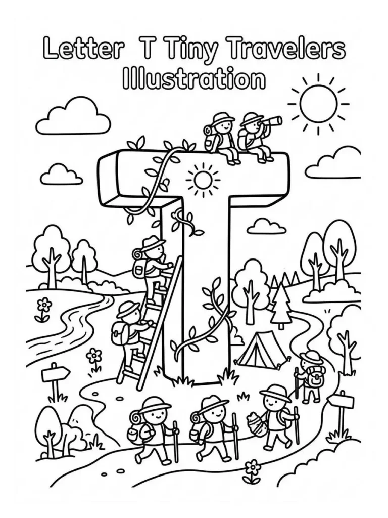 alphabet summer coloring page_4