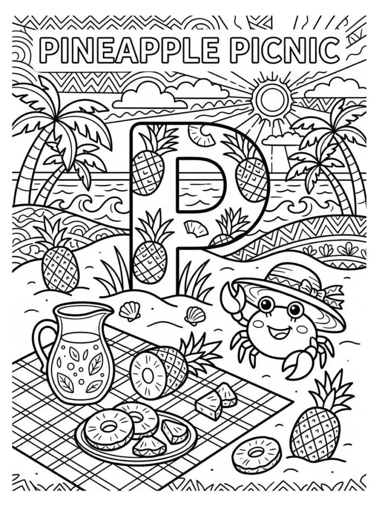 alphabet summer coloring page_5