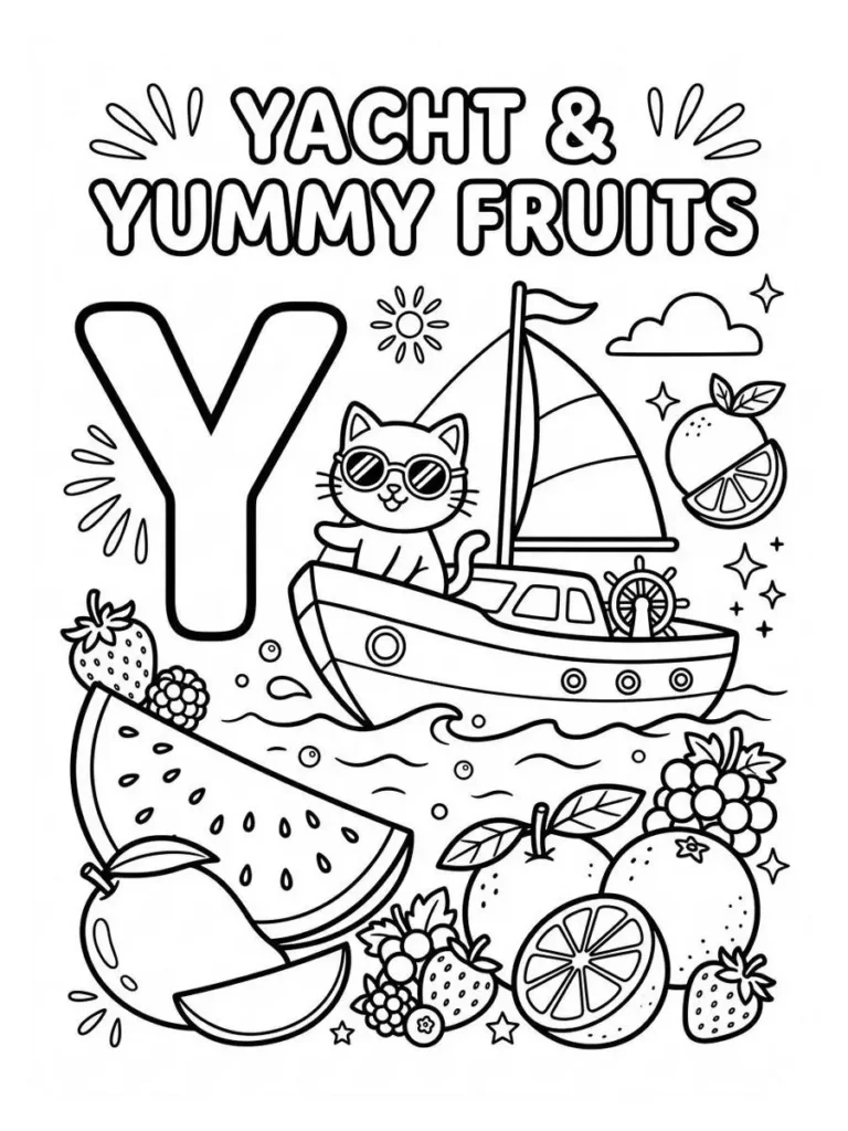 alphabet summer coloring page_7