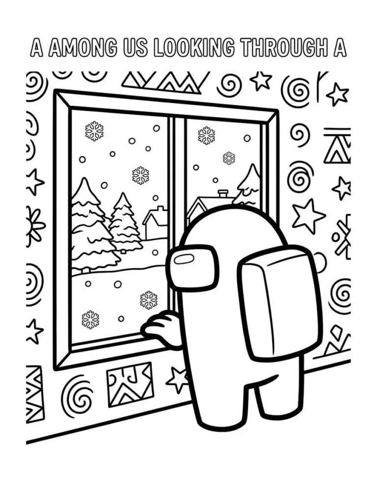 among us coloring page_11