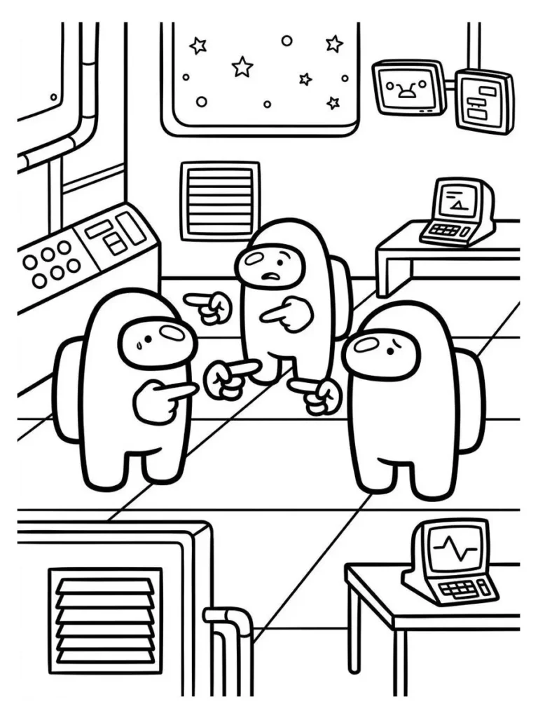 among us coloring page_20