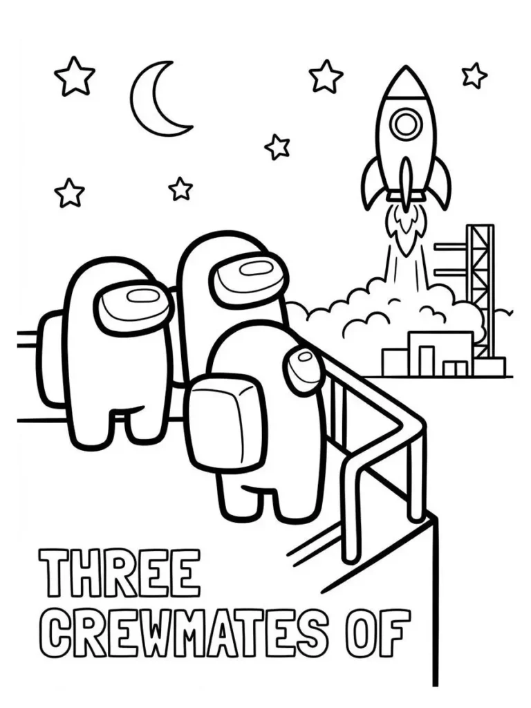 among us coloring page_23