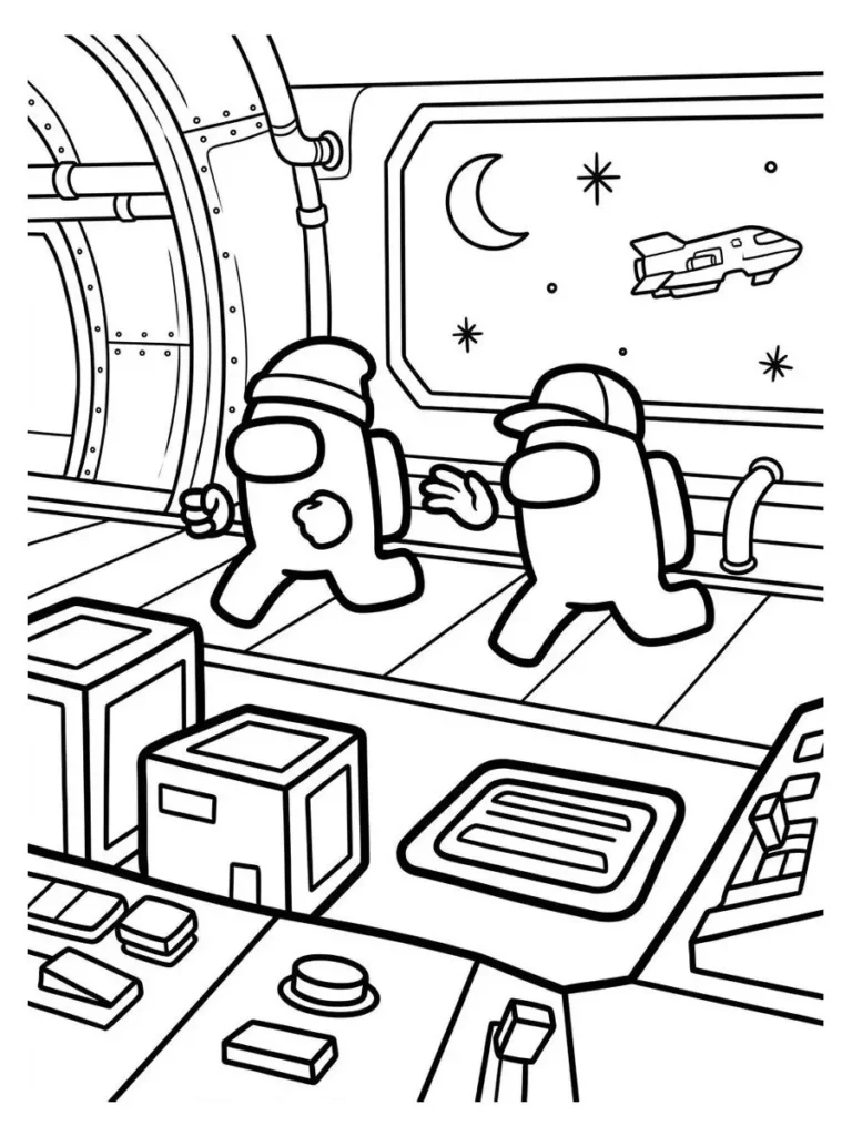 among us coloring page_4