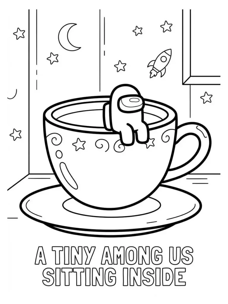 among us coloring page_7