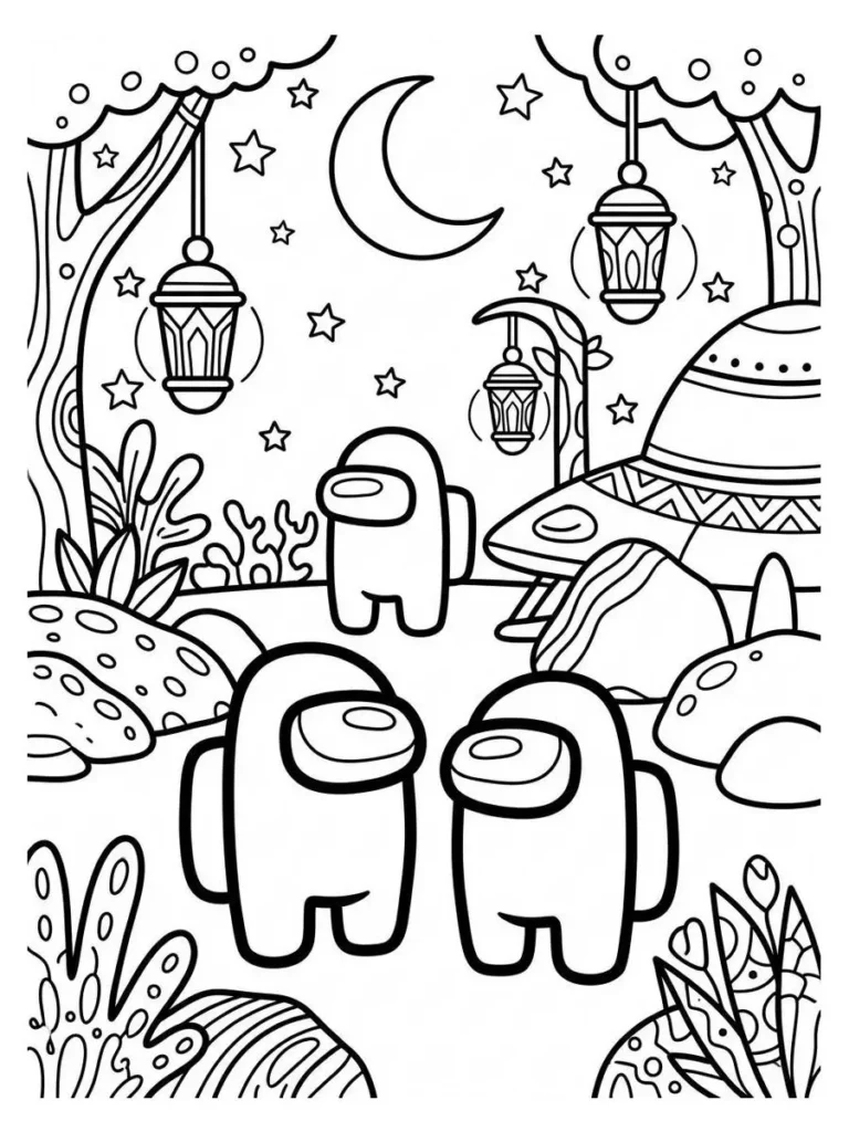 among us coloring page_8
