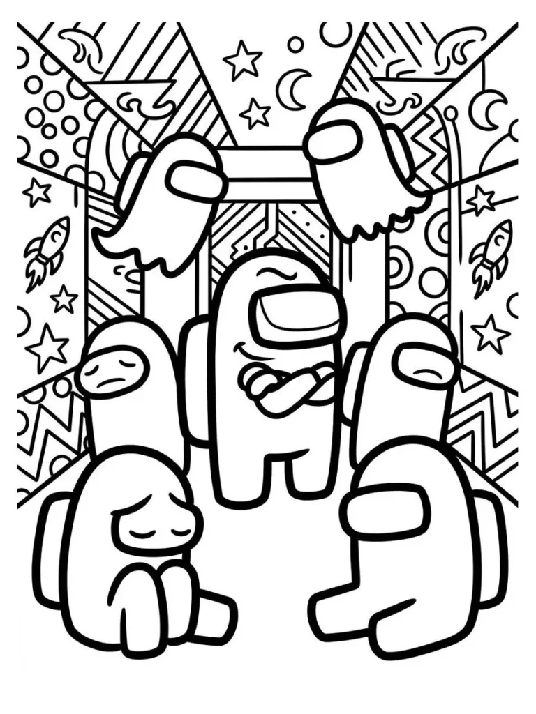 among us coloring page_9