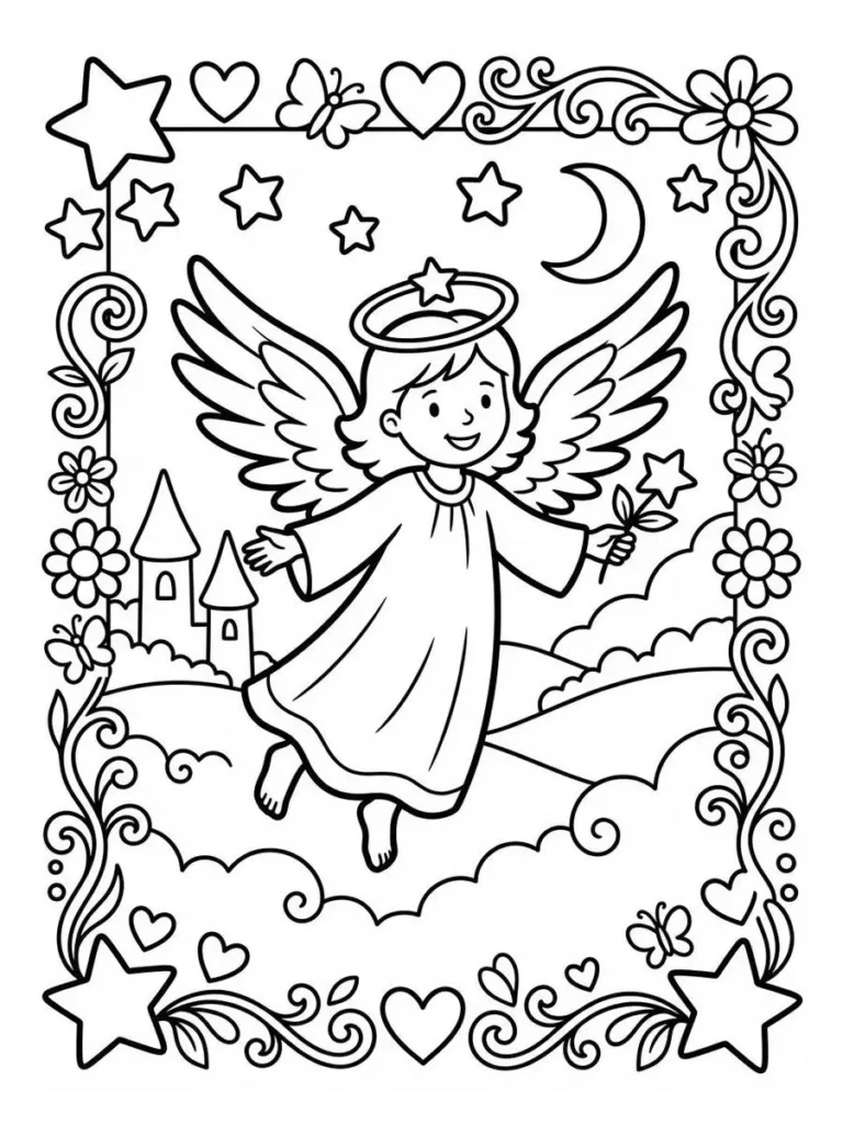 angel coloring pages_11