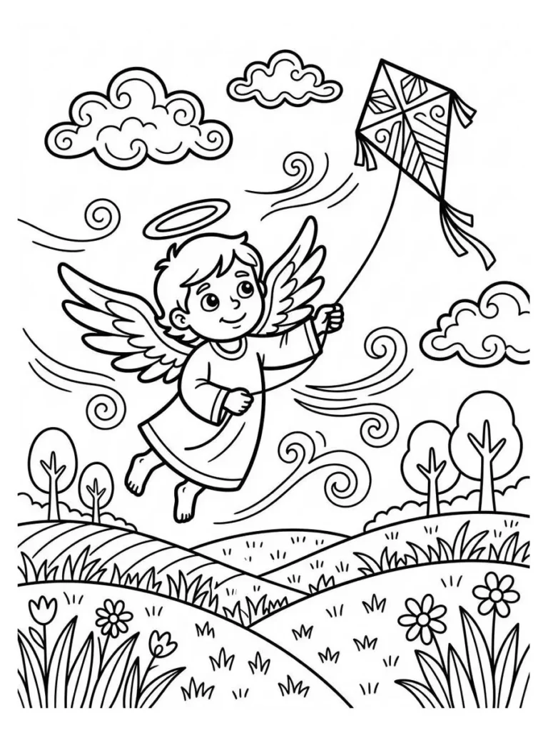 angel coloring pages_13