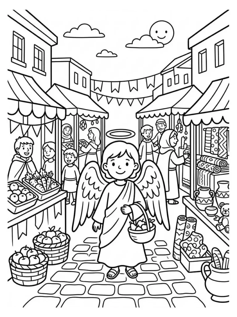 angel coloring pages_14