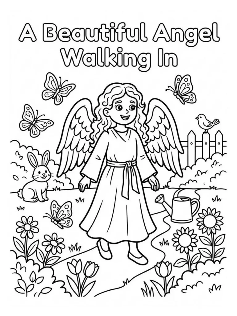 angel coloring pages_15