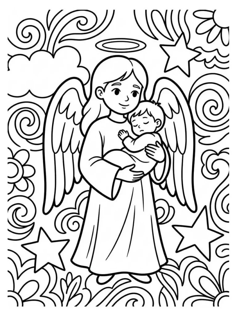 angel coloring pages_16