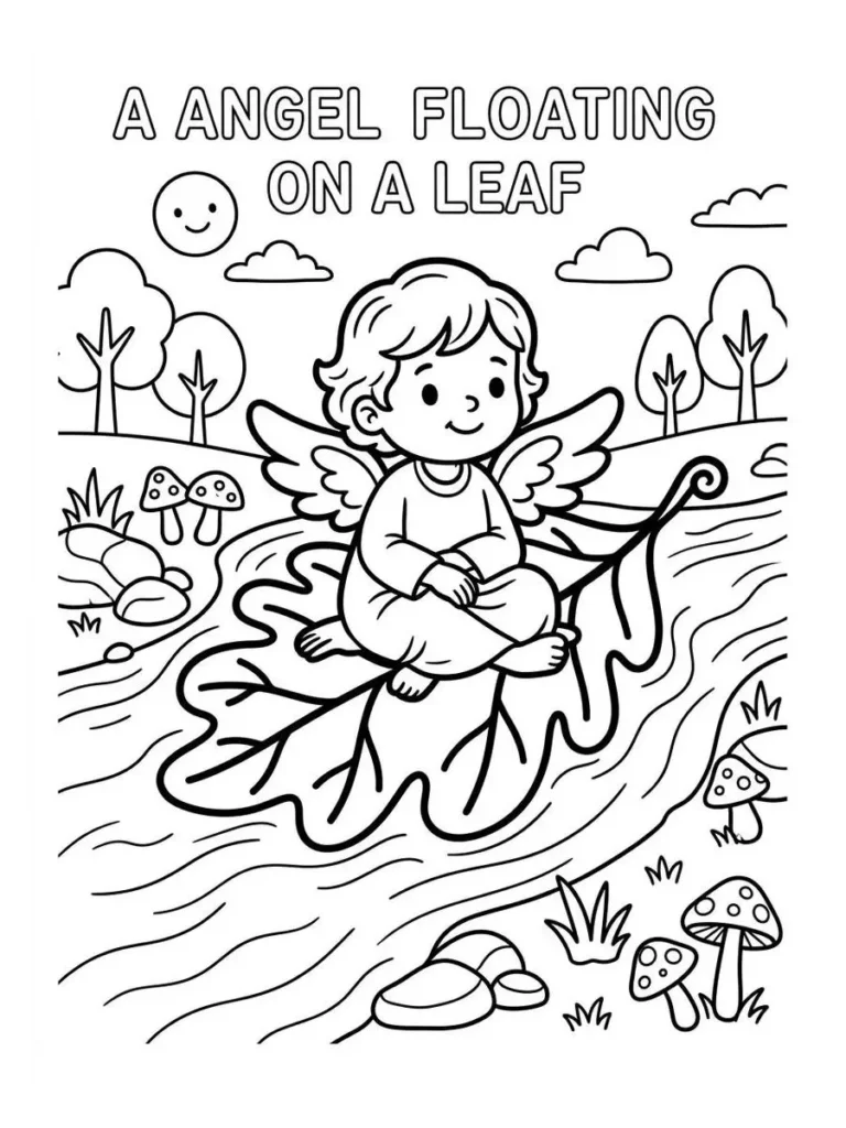 angel coloring pages_18