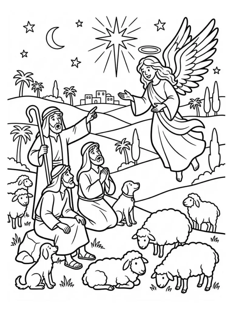 angel coloring pages_19