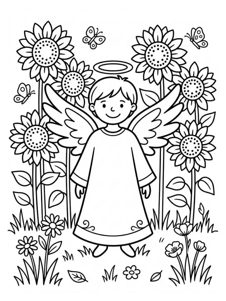 angel coloring pages_20