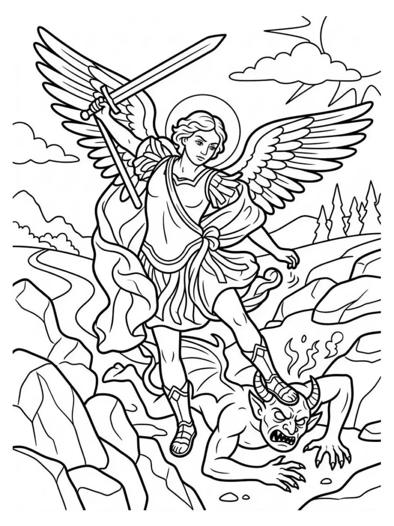 angel coloring pages_21