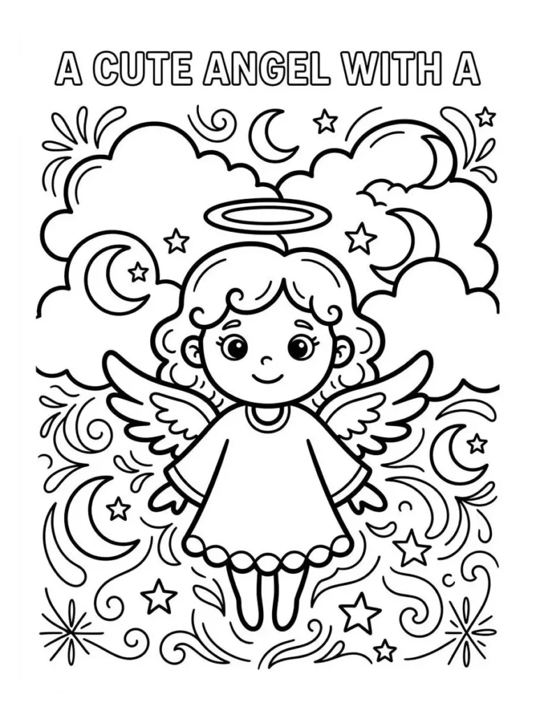 angel coloring pages_23