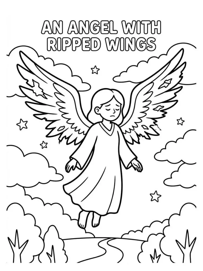 angel coloring pages_26