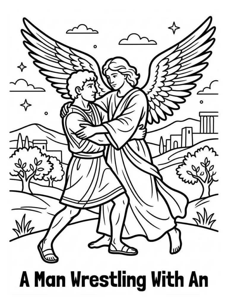 angel coloring pages_27