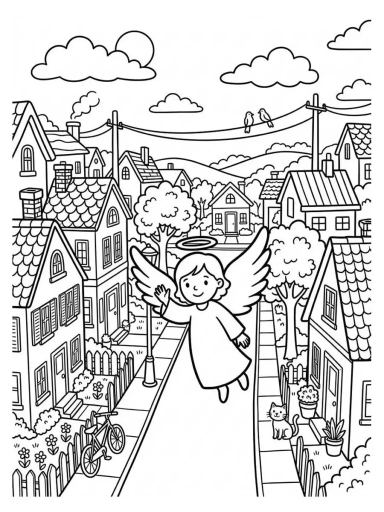 angel coloring pages_6