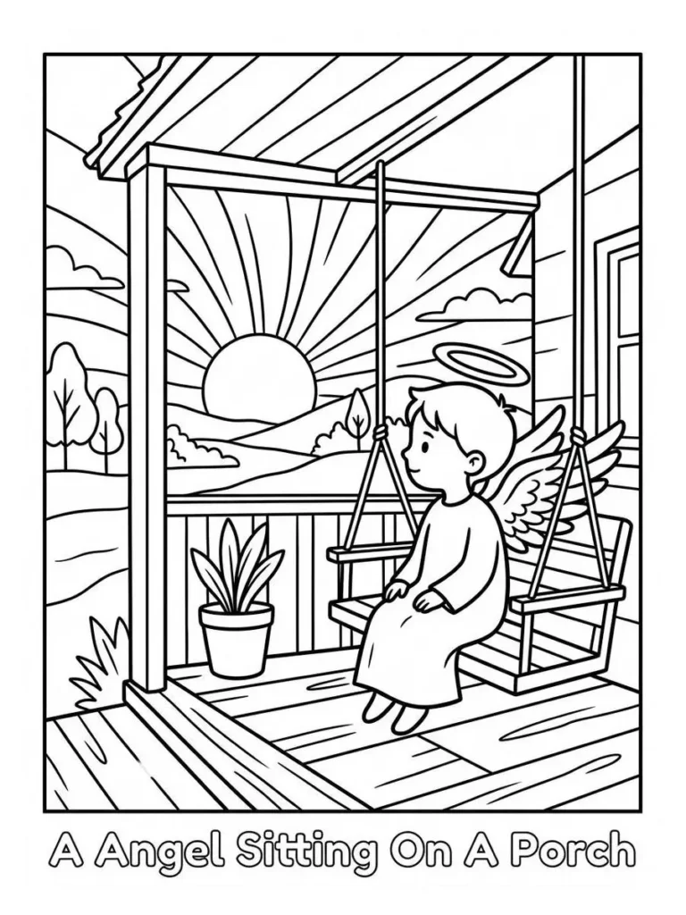angel coloring pages_7
