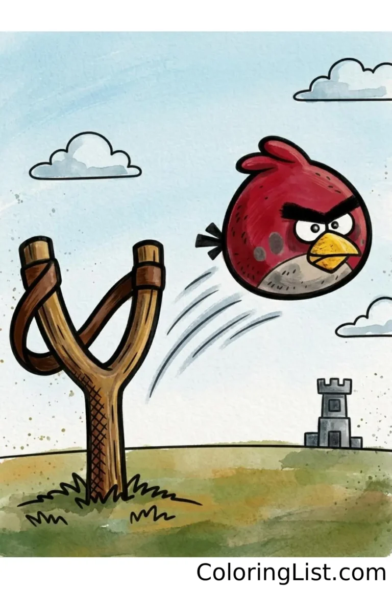 angry birds coloring pages featured image