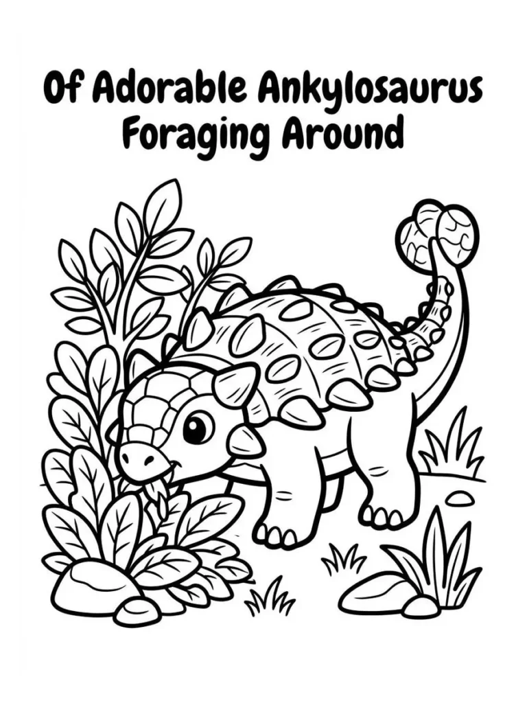 ankylosaurus coloring sheet_16