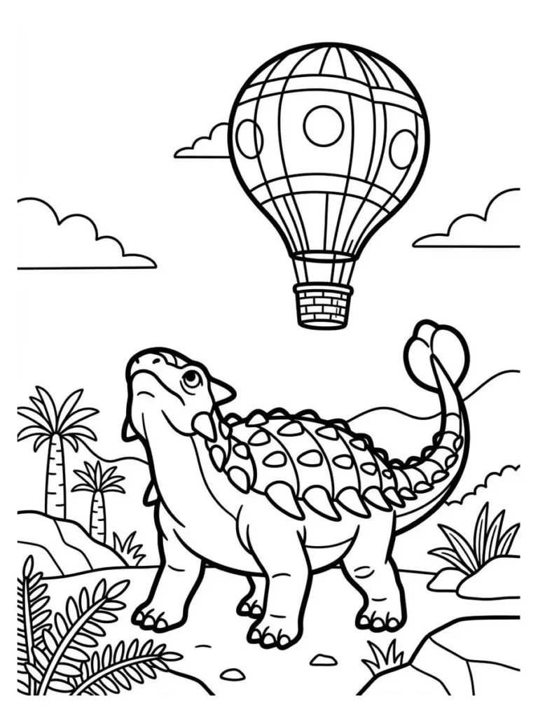 ankylosaurus coloring sheet_19