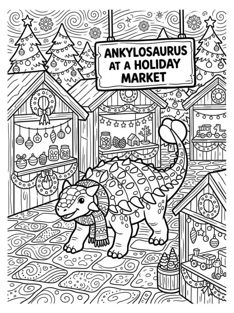 ankylosaurus coloring sheet_20