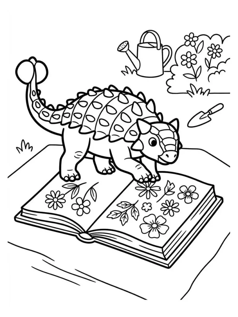 ankylosaurus coloring sheet_25