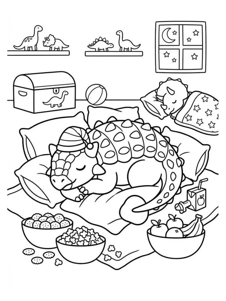 ankylosaurus coloring sheet_26